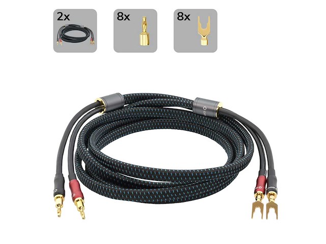 Oehlbach bi tech 4.4 b 3m speaker kabel set - afbeelding 1 van  2