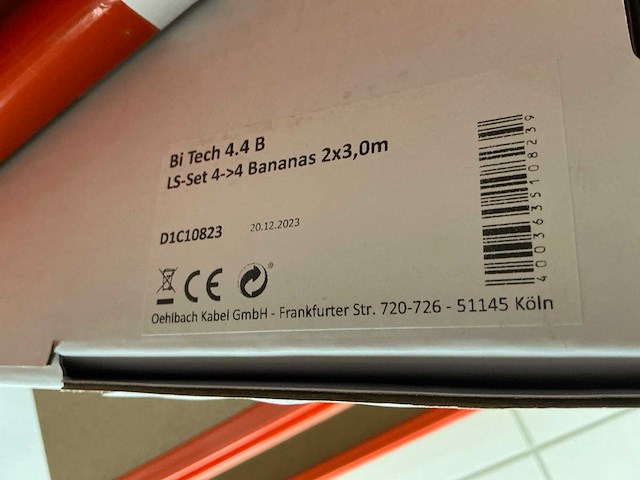 Oehlbach bi tech 4.4 b 3m speaker kabel set - afbeelding 2 van  2