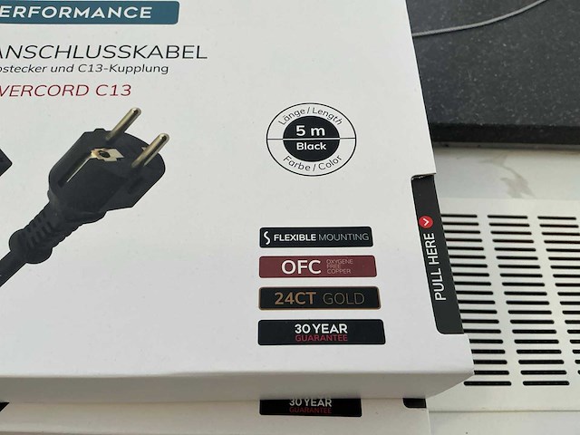 Oehlbach powercord c13 5m voedingskabel (3x) - afbeelding 3 van  3