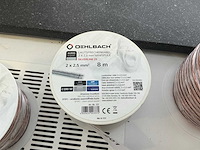 Oehlbach silverline 25 2 x 2,5mm2 8m audio kabel - afbeelding 3 van  3