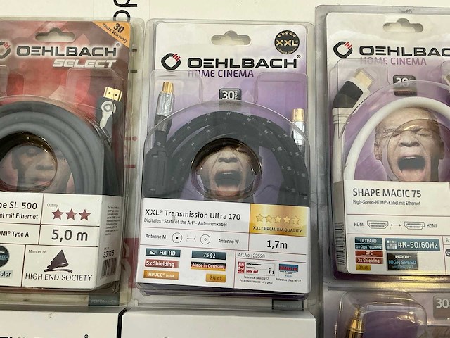 Oehlbach videokabel (6x) - afbeelding 3 van  6