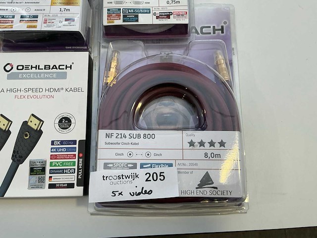Oehlbach videokabel (6x) - afbeelding 6 van  6