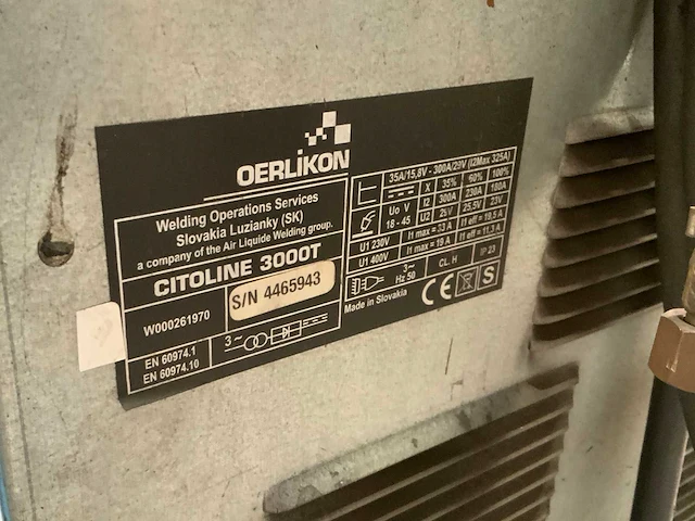 Oerlicon citoline 3000 t mig lasapparaat - afbeelding 5 van  5