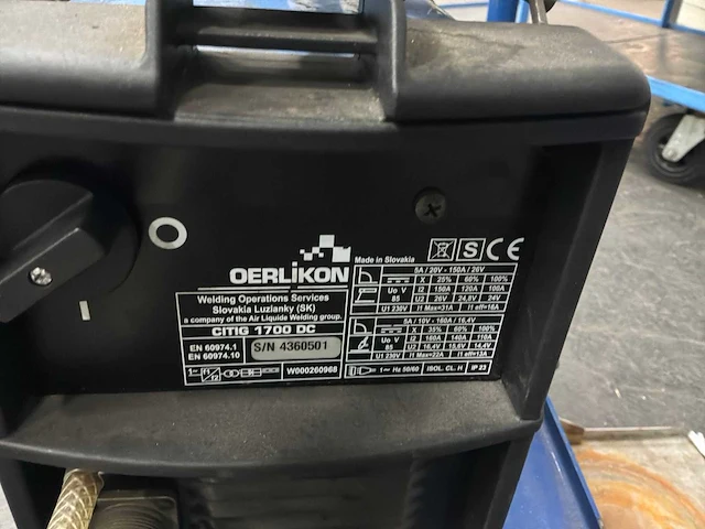 Oerlikon citig 1700 dc lasmachines - afbeelding 4 van  5
