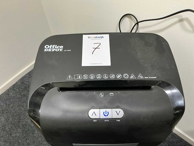 Office depot cc-18xs papier shredder - afbeelding 2 van  5