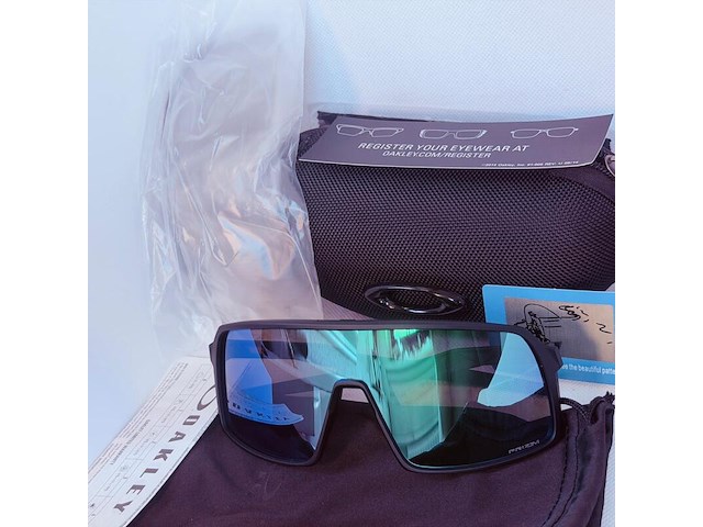 Officiële oakley sutro prizm zonnebril - full set compleet - afbeelding 1 van  11