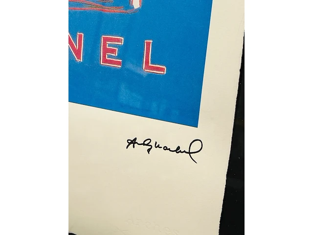 Offset-lithografie, andy warhol, chanel no°5, (gesigneerd met certificaat) - afbeelding 3 van  6