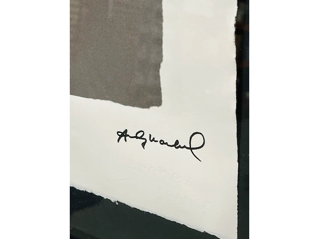 Offset-lithografie, andy warhol, mick jagger, (gesigneerd met certificaat) - afbeelding 3 van  6