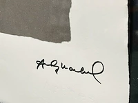 Offset-lithografie, andy warhol, mick jagger, (gesigneerd met certificaat) - afbeelding 3 van  6