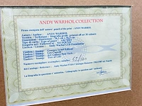 Offset-lithografie, andy warhol, mick jagger, (gesigneerd met certificaat) - afbeelding 6 van  6