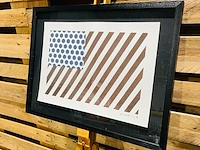 Offset-lithografie, roy lichtenstein, "forms in space", 1996, (gesigneerd met certificaat)