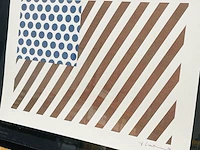 Offset-lithografie, roy lichtenstein, "forms in space", 1996, (gesigneerd met certificaat) - afbeelding 2 van  6