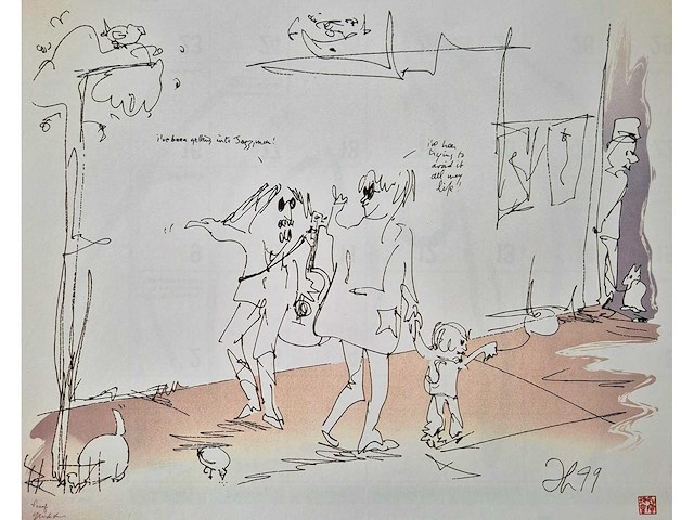 Offset print john lennon - afbeelding 1 van  1