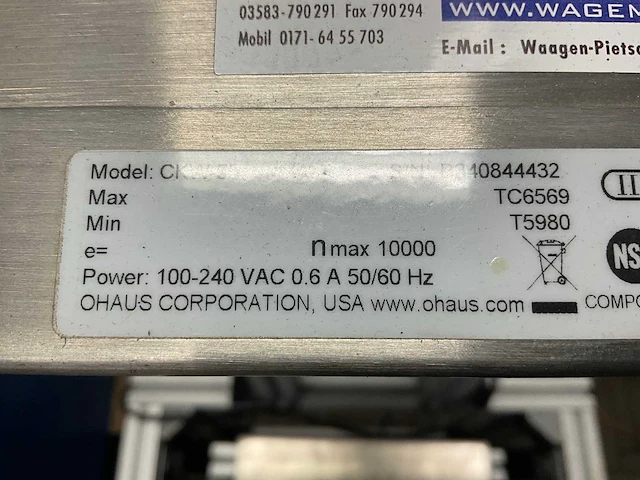 Ohaus ckw-55 precisieweegschaal - afbeelding 7 van  7