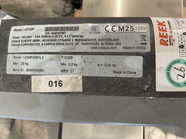 Ohaus defender 3000 weegschaal (4x) - afbeelding 2 van  14