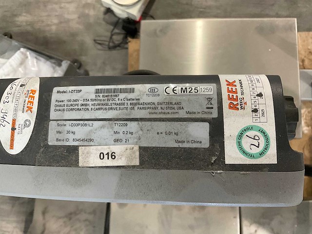 Ohaus defender 3000 weegschaal (4x) - afbeelding 14 van  14