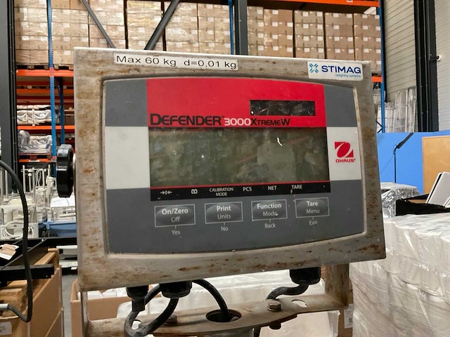 Ohaus defender 3000 xtreme w plateauweegschaal - afbeelding 6 van  7