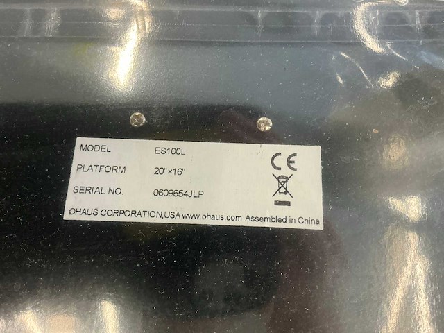 Ohaus es100l weegschaal (2x) - afbeelding 2 van  7