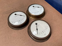 Oil damping vintage marine clinometer (3x) - afbeelding 3 van  3
