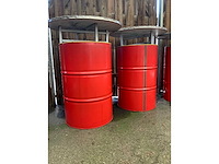 Oil drum bar table (2x) - afbeelding 1 van  1