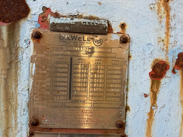 Oilwell a600-pt modderpomp - afbeelding 4 van  7