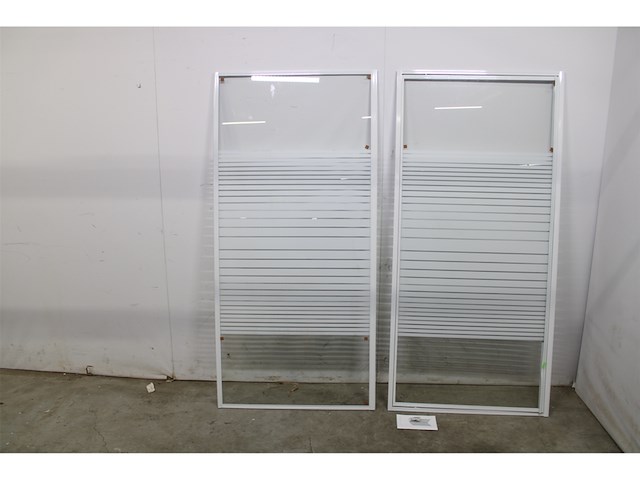 Ok douchecabine draaideur met zijwand 90x90x185 cm wit - afbeelding 3 van  4