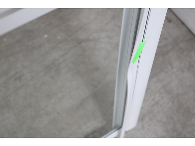 Ok douchecabine draaideur met zijwand 90x90x185 cm wit - afbeelding 4 van  4