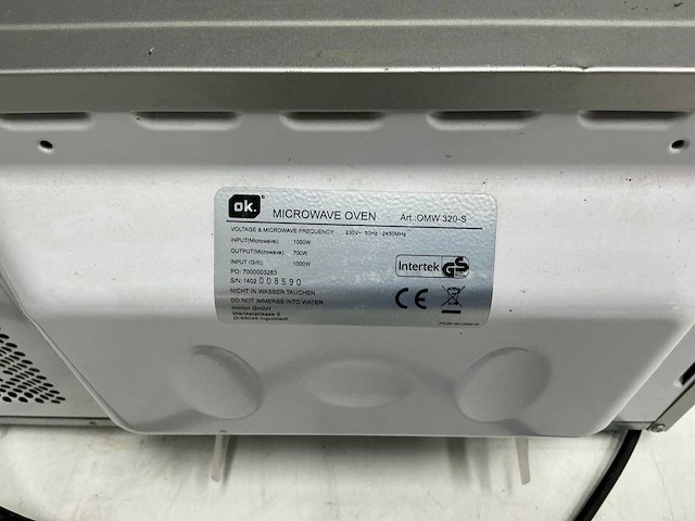Ok omw 320-s magnetron / oven - afbeelding 8 van  8