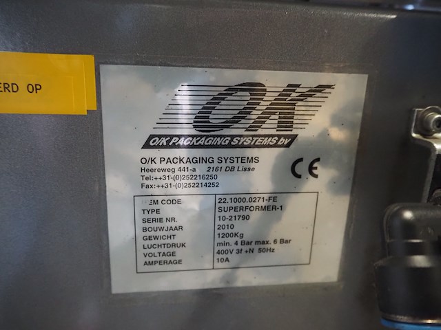 O/k packaging systems bv - afbeelding 9 van  19