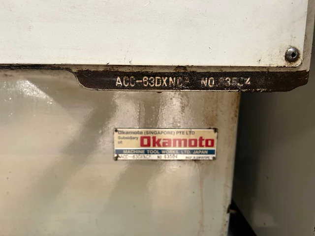Okamoto - acc 63dx - surface grinding machine - afbeelding 13 van  17