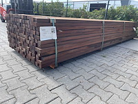 Okan hardhouten regels geschaafd 3950x57x42mm (102x) - afbeelding 2 van  3