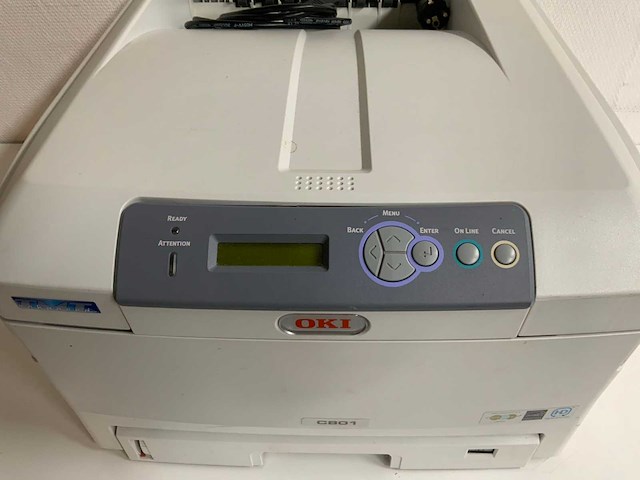 Oki - c801 - kleuren led printer & scanner - afbeelding 2 van  9