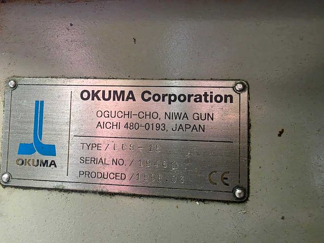 Okuma - 1998 - lcs-15 - cnc-draaibank - afbeelding 4 van  16