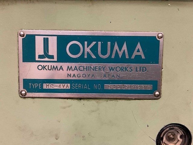 Okuma mc-4va cnc freesmachine - afbeelding 19 van  19
