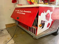 Ola ijsaanhangwagen / verkoopwagen met vriesinstallatie en promotiemateriaal - afbeelding 8 van  21
