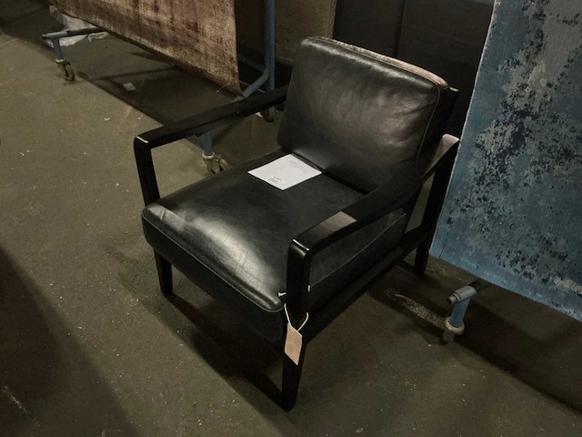 Olaf lederen fauteuil - afbeelding 1 van  4