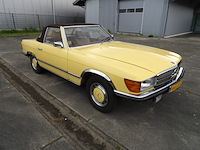 Oldtimer, mercedes-benz, r107 350sl, 350 sl roadster, geel, 1972