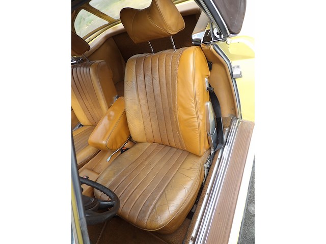Oldtimer, mercedes-benz, sl-klasse, 350 sl roadster, geel, 1972 - afbeelding 21 van  144
