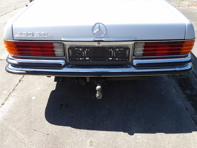 Oldtimer, mercedes-benz, w116 450sel, grijs-metallic, circa 1973 - afbeelding 168 van  191