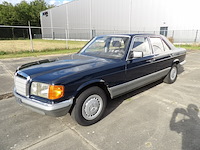 Oldtimer, mercedes-benz, w126 380se, blauw, 1980