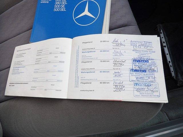 Oldtimer, mercedes-benz, w126 380se, blauw, 1980 - afbeelding 63 van  74