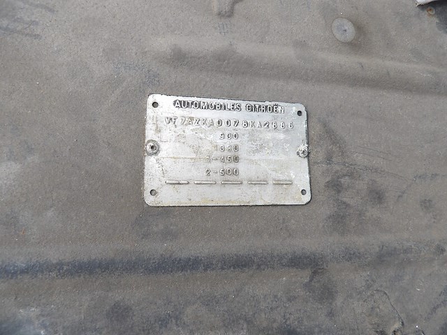 Oldtimer restauratieobject, citroën, 2cv6, blauw, 1981 - afbeelding 2 van  52