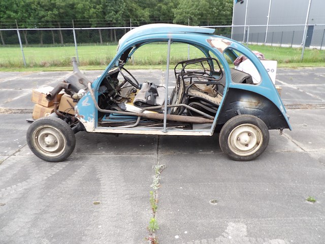 Oldtimer restauratieobject, citroën, 2cv6, blauw, 1981 - afbeelding 1 van  52