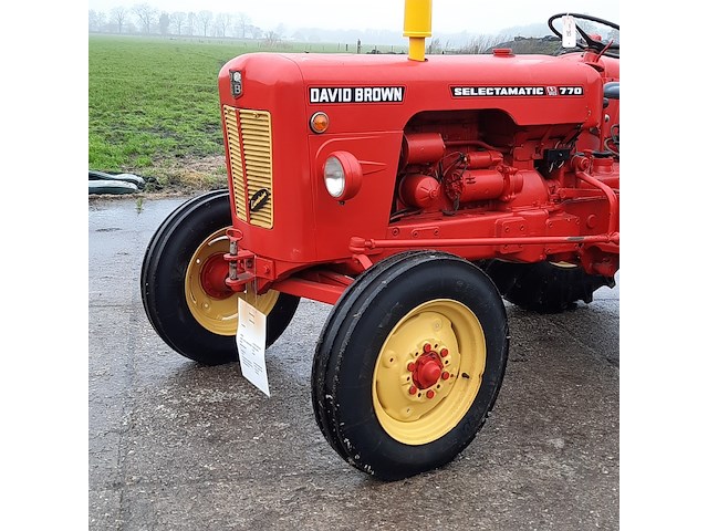 Oldtimer tractor david brown, 770, bouwjaar 1967 - afbeelding 12 van  42
