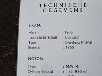 Oldtimer tractor fendt , dieselross f12gh, bouwjaar 1953 - afbeelding 24 van  30