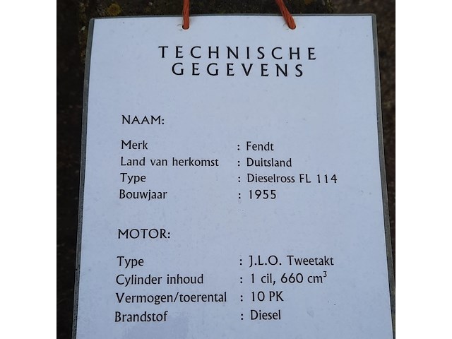 Oldtimer tractor fendt, dieselross fl 114, bouwjaar 1955 - afbeelding 29 van  35