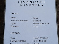 Oldtimer tractor fendt, dieselross fl 114, bouwjaar 1955 - afbeelding 29 van  35