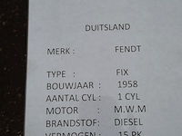 Oldtimer tractor fendt, fix, bouwjaar 1958 - afbeelding 20 van  27