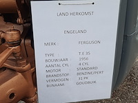 Oldtimer tractor (goudbuik) ferguson, te35, bouwjaar 1956 - afbeelding 30 van  36