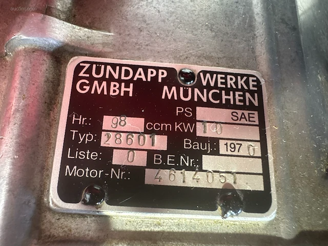 Oldtimer zundapp ks100 - afbeelding 16 van  32